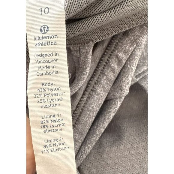 Lululemon Free To Be Serene Bra Size 10 Heathered Grey Strappy Back - Picture 2 of 6